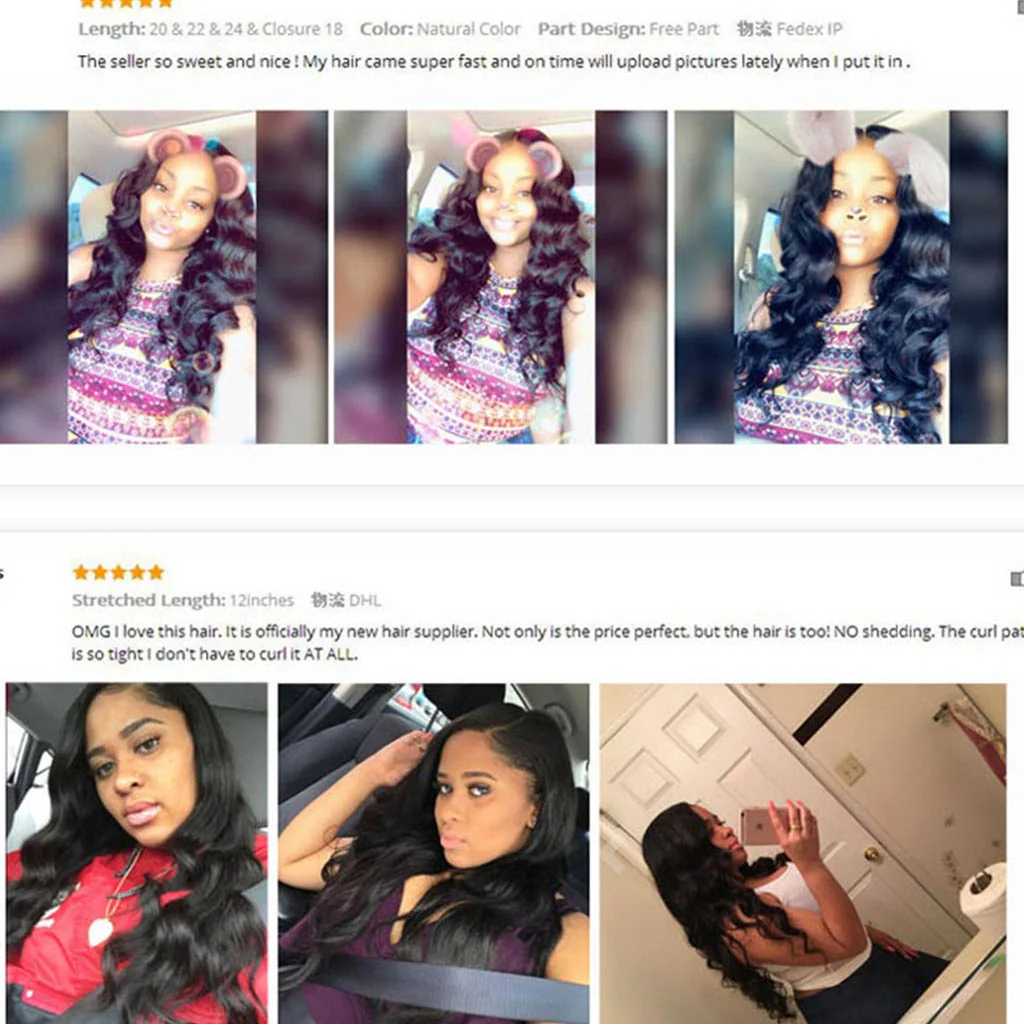 3 Bundles 9A Loose Deep Wave Human Hair Bundles Natural Color - Image 8