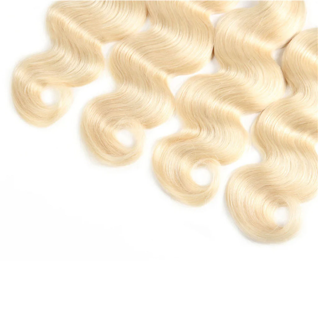 4 Bundles 1b/613 Ombré Blonde Hair Body Wave Brazilian Human Hair - Image 5