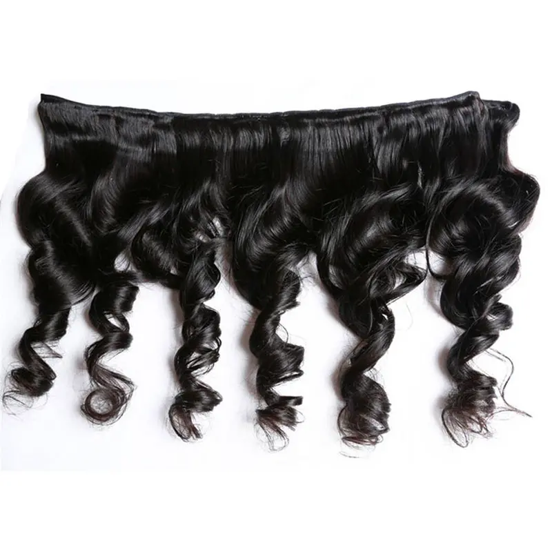 3 Bundles 9A Loose Wave Human Hair Bundles Natural Color - Image 3